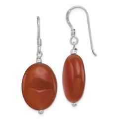 QE5908 Sterling Silver Carnelian Earrings