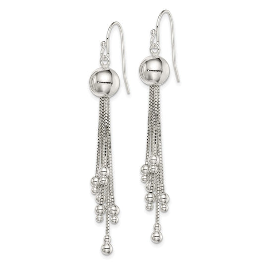QE8054 Sterling Silver Shepherd Hook Earrings