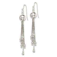 QE8054 Sterling Silver Shepherd Hook Earrings