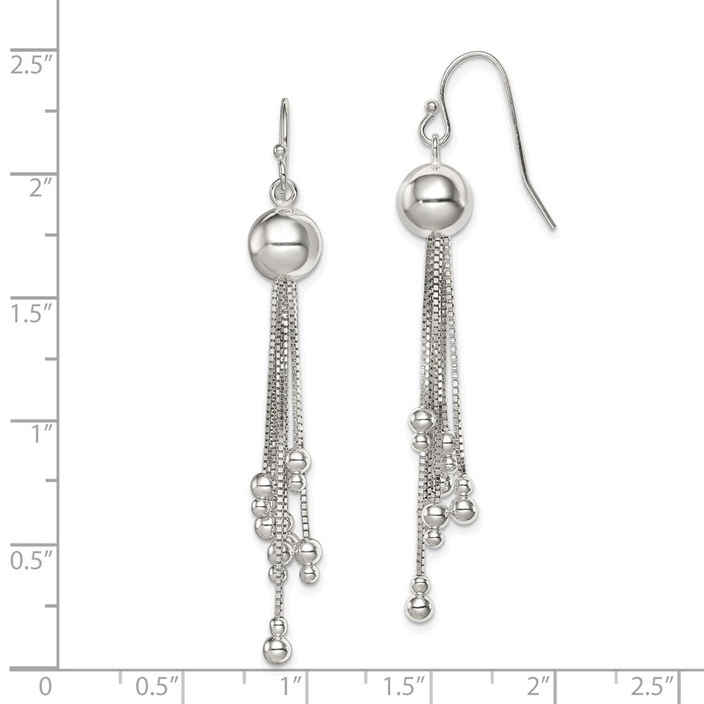 QE8054 Sterling Silver Shepherd Hook Earrings