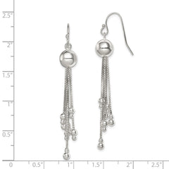 QE8054 Sterling Silver Shepherd Hook Earrings