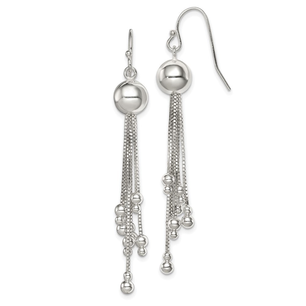 QE8054 Sterling Silver Shepherd Hook Earrings
