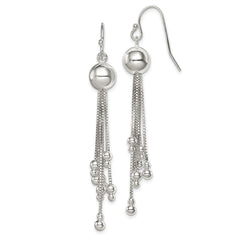 QE8054 Sterling Silver Shepherd Hook Earrings