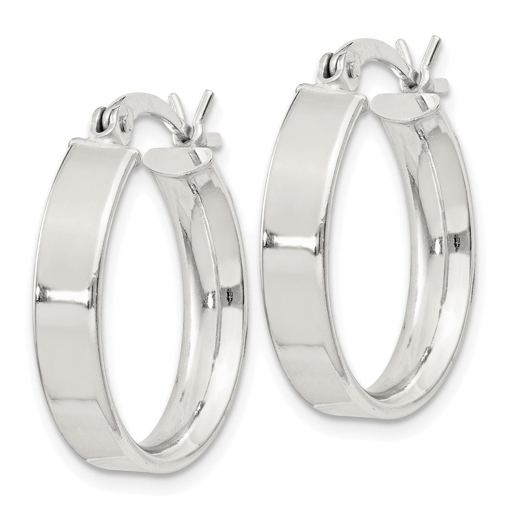 QE8143SP Sterling Silver 4.25x20 Hoop Earrings