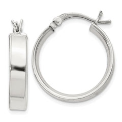 QE8143SP Sterling Silver 4.25x20 Hoop Earrings