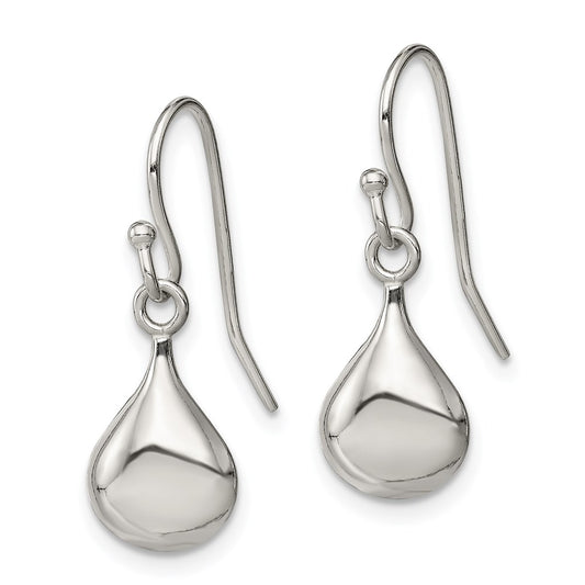 QE8616 Sterling Silver Shepherd Hook Earrings