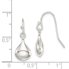 QE8616 Sterling Silver Shepherd Hook Earrings