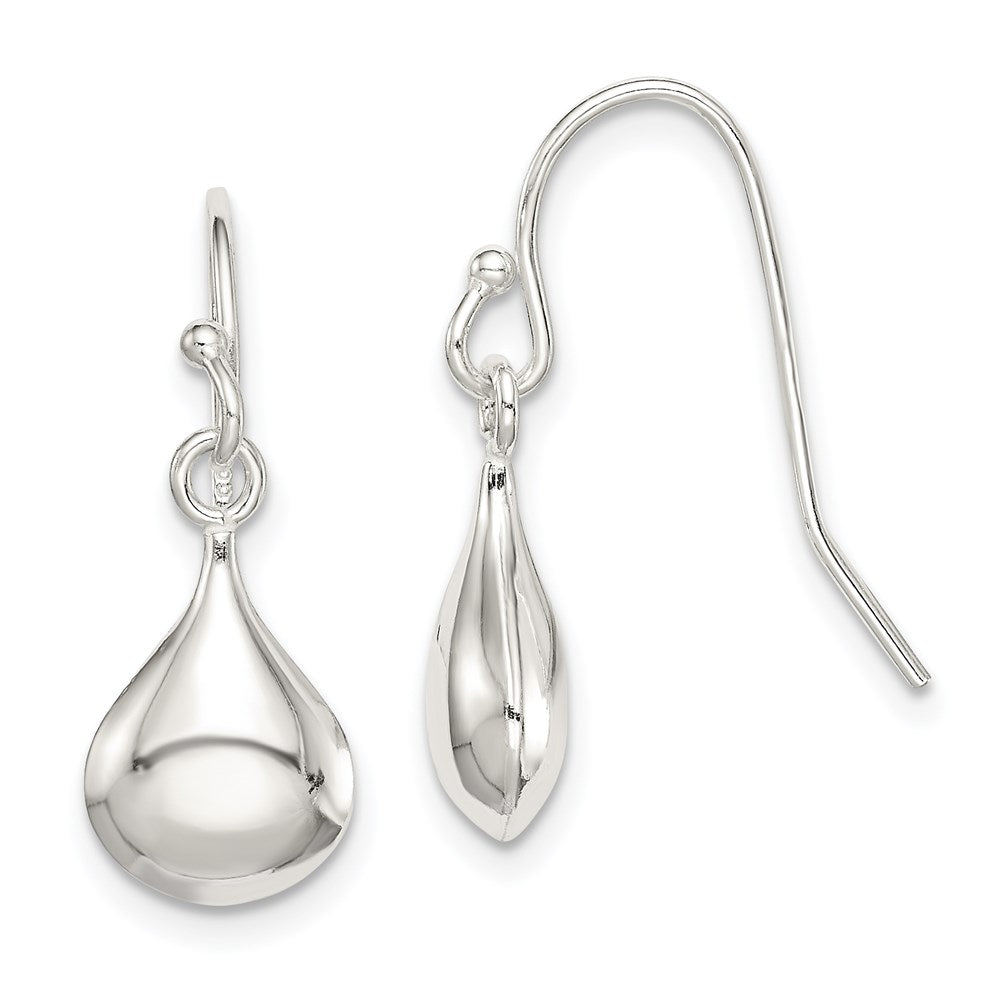 QE8616 Sterling Silver Shepherd Hook Earrings