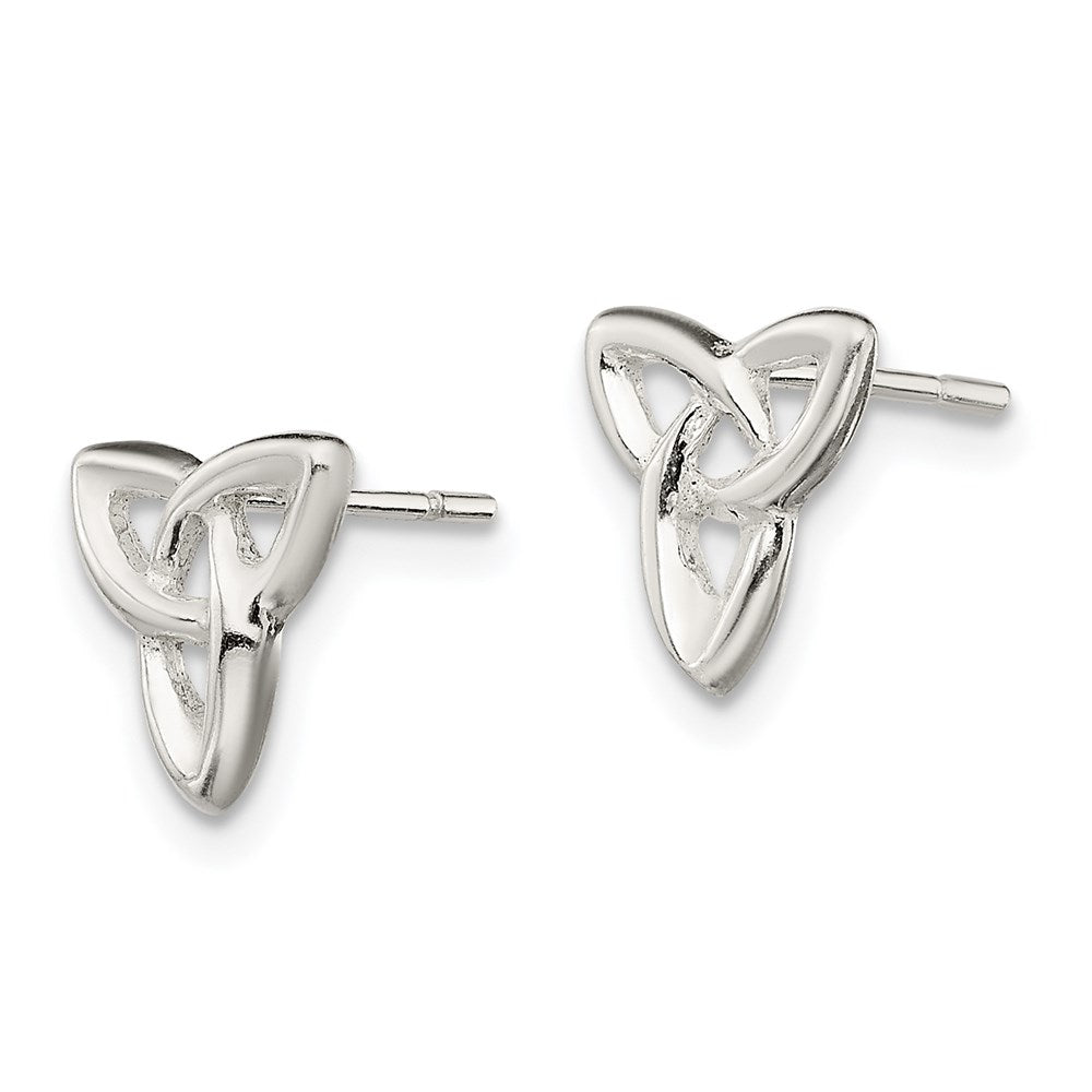 QE8648 Sterling Silver Trinity Post Earrings