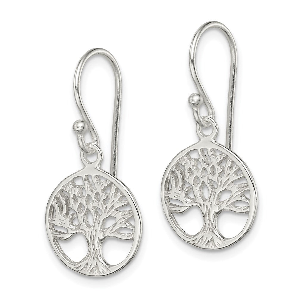 QE8977 Sterling Silver Shepherd Hook Earrings