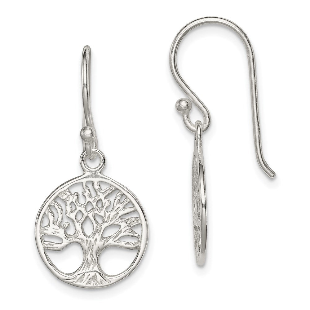QE8977 Sterling Silver Shepherd Hook Earrings