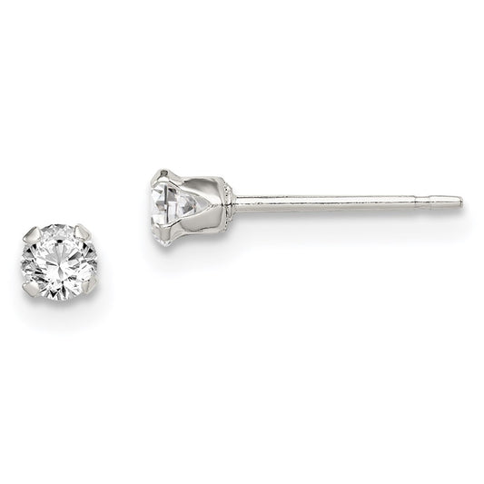 QE9579SET Sterling Silver 4pc Post Stellux Crystal Earring Set