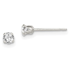 QE9579SET Sterling Silver 4pc Post Stellux Crystal Earring Set