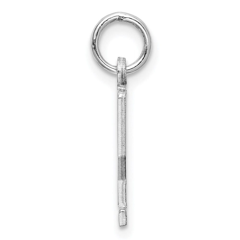 Sterling Silver/Rhodium-plated Elongated Number 22 Charm QES22