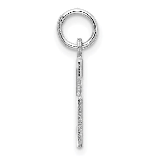 Sterling Silver/Rhodium-plated Elongated Number 56 Charm QES56