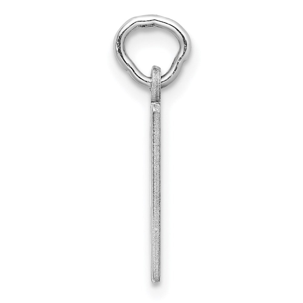 Sterling Silver/Rhodium-plated Elongated Number 59 Charm QES59