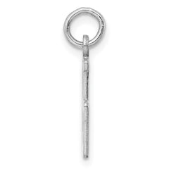Sterling Silver/Rhodium-plated Elongated Number 85 Charm QES85