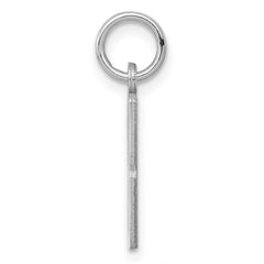 Sterling Silver/Rhodium-plated Elongated Number 88 Charm QES88