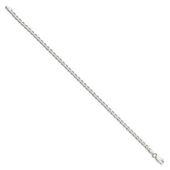 Sterling Silver 3.15mm D/C Flat Anchor Curb Chain QFAN080-8
