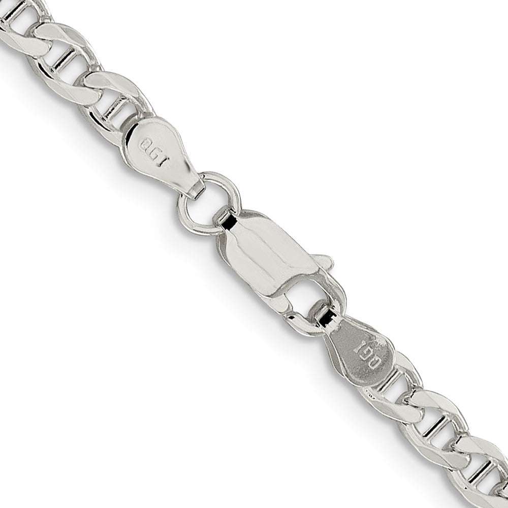Sterling Silver 4.0mm D/C Flat Anchor Curb ChainQFAN100