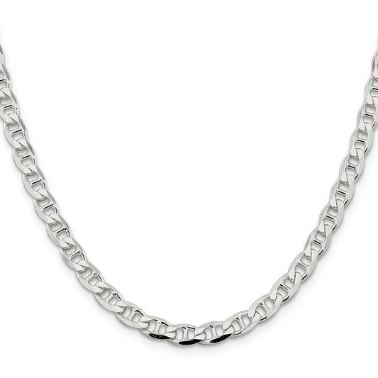 Sterling Silver 5.7mm D/C Flat Anchor Curb ChainQFAN150