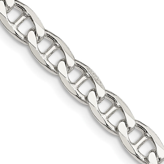Sterling Silver 5.7mm D/C Flat Anchor Curb ChainQFAN150