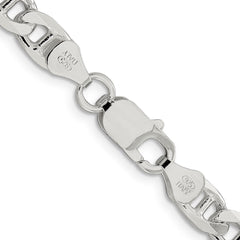 Sterling Silver 6.5mm D/C Flat Anchor Curb ChainQFAN180