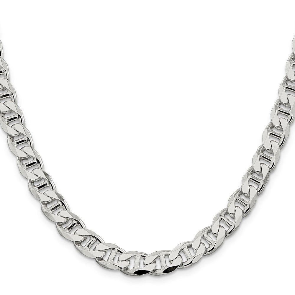 Sterling Silver 8.25mm D/C Flat Anchor Curb ChainQFAN220