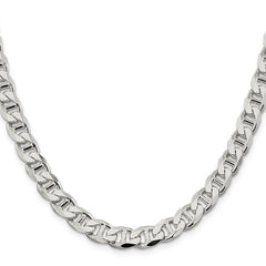 Sterling Silver 8.25mm D/C Flat Anchor Curb ChainQFAN220