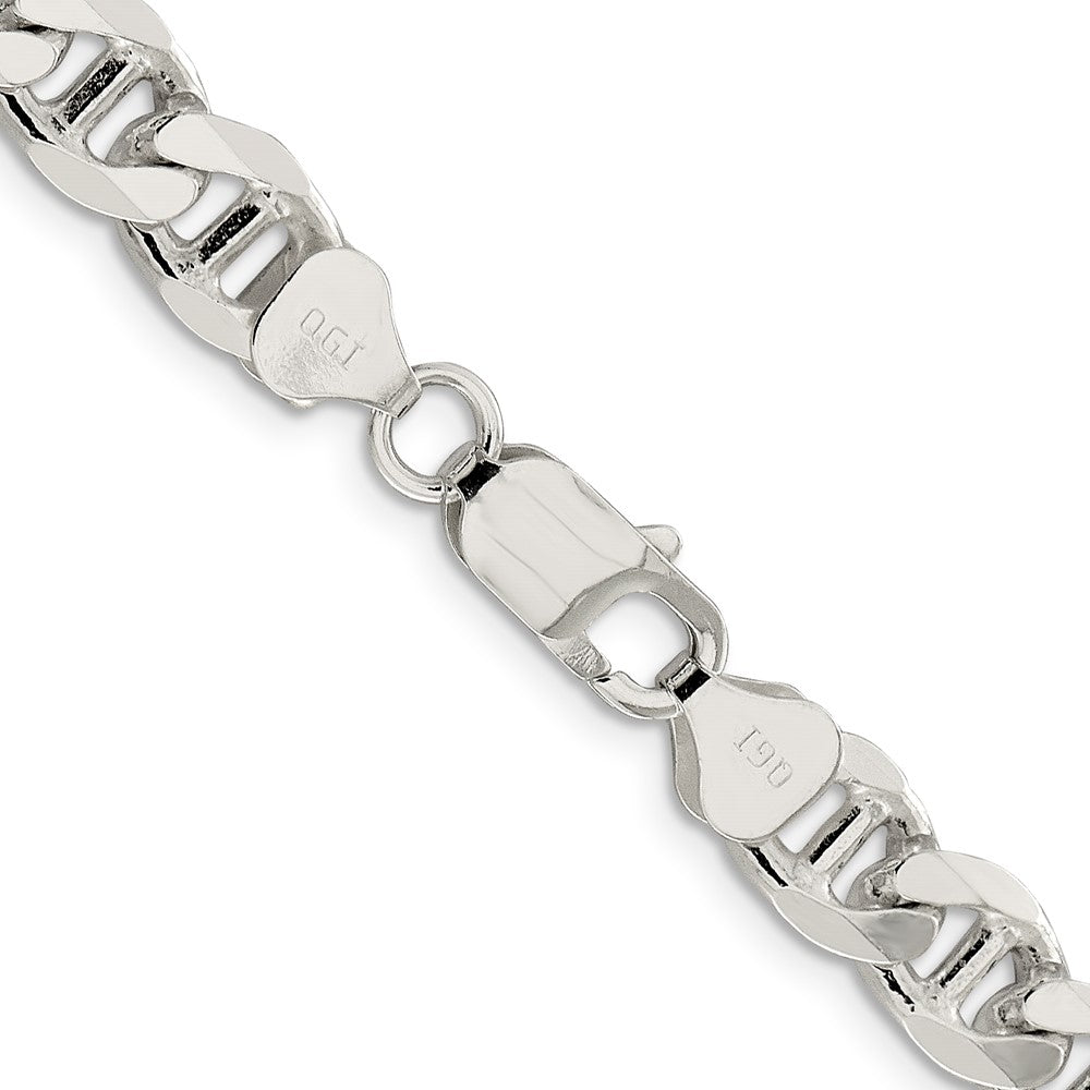 Sterling Silver 8.25mm D/C Flat Anchor Curb ChainQFAN220