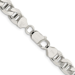 Sterling Silver 8.25mm D/C Flat Anchor Curb ChainQFAN220