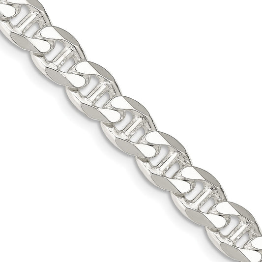 Sterling Silver 8.25mm D/C Flat Anchor Curb ChainQFAN220