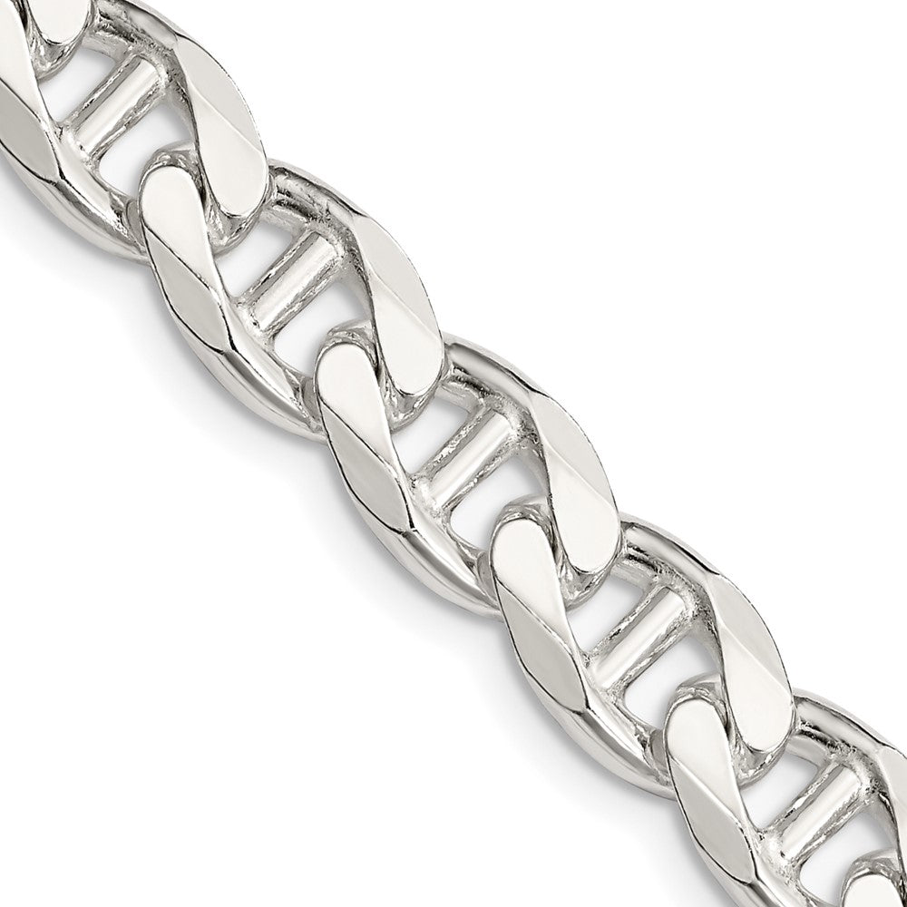 Sterling Silver 9mm D/C Flat Anchor Curb ChainQFAN250