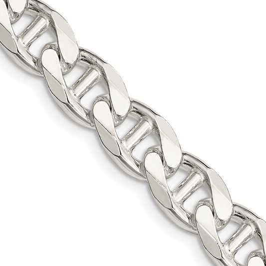 Sterling Silver 9mm D/C Flat Anchor Curb ChainQFAN250