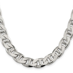 Sterling Silver 10.8mm D/C Flat Anchor Curb ChainQFAN300
