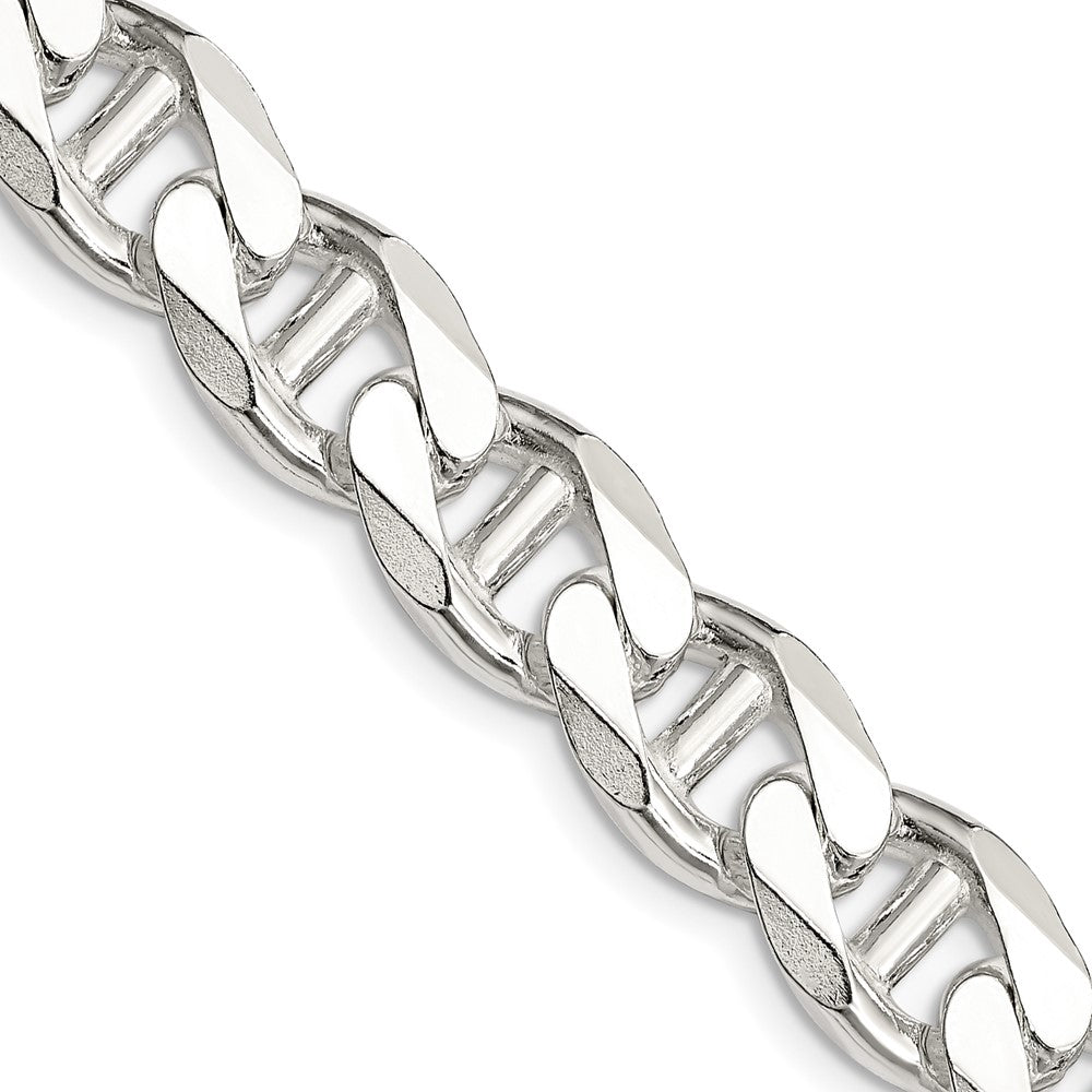 Sterling Silver 10.8mm D/C Flat Anchor Curb ChainQFAN300