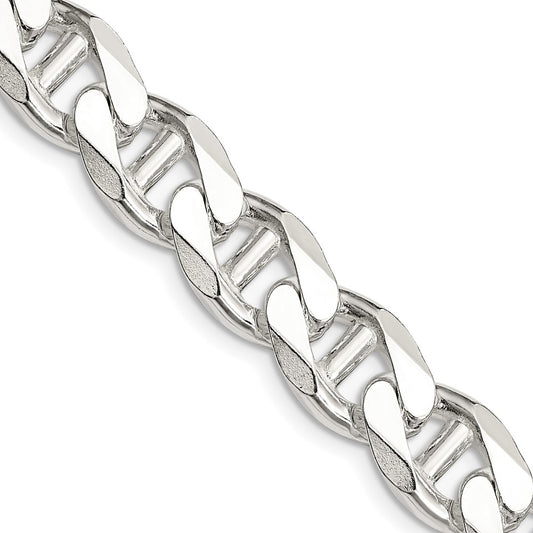 Sterling Silver 10.8mm D/C Flat Anchor Curb ChainQFAN300