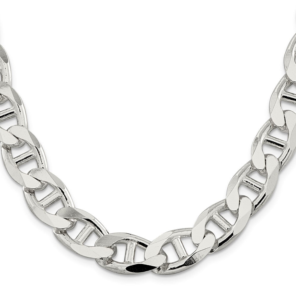 Sterling Silver 13.5mm D/C Flat Anchor Curb ChainQFAN350