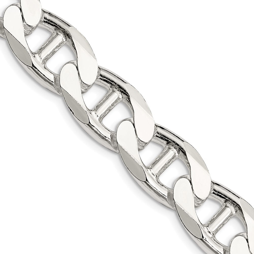 Sterling Silver 13.5mm D/C Flat Anchor Curb ChainQFAN350