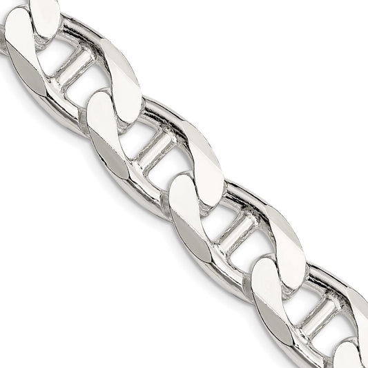 Sterling Silver 13.5mm D/C Flat Anchor Curb ChainQFAN350