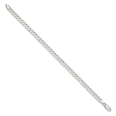 Sterling Silver 5mm Beveled Curb Chain QFB120-8