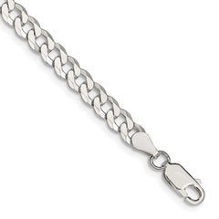 Sterling Silver 5mm Beveled Curb Chain QFB120-8