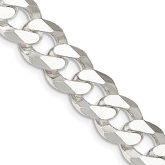 Sterling Silver 14mm Beveled Curb ChainQFB350