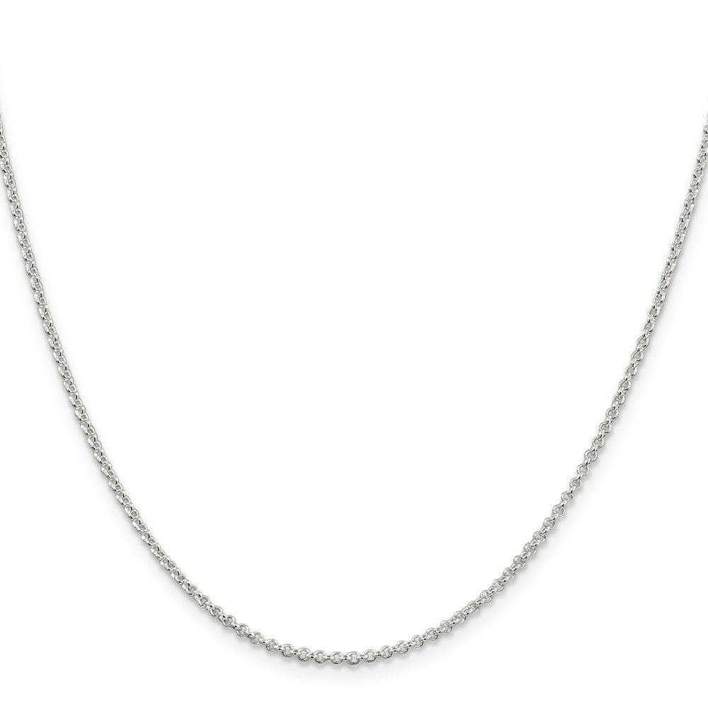 Sterling Silver Rhodium-plated 1.5mm Rolo ChainQFC103R