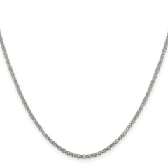 Sterling Silver 2mm Rolo ChainQFC104