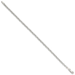 Sterling Silver 3mm Semi-solid Rolo Chain QFC105-8