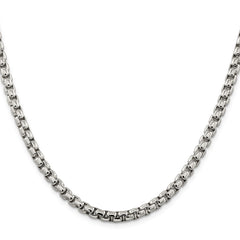 Sterling Silver 5.2mm Round Box ChainQFC127