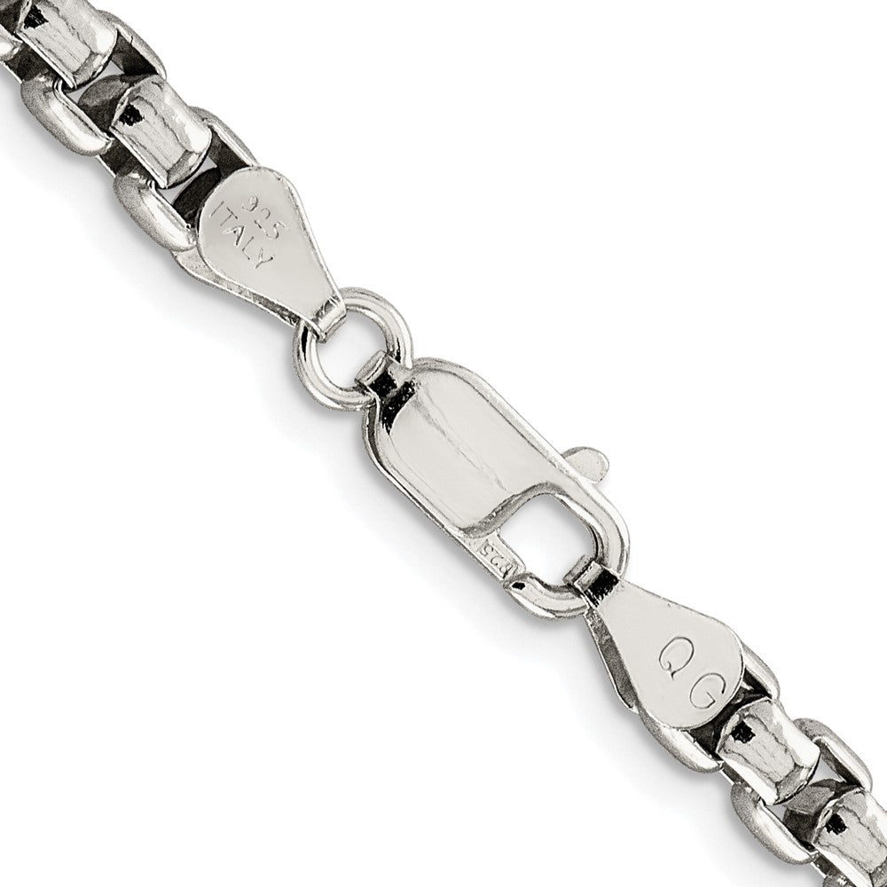 Sterling Silver Rhodium-plated 5.2mm Round Box ChainQFC127R