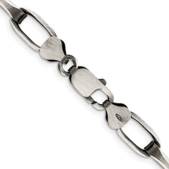 Sterling Silver Antiqued 8mm Elongated Open Link ChainQFC140