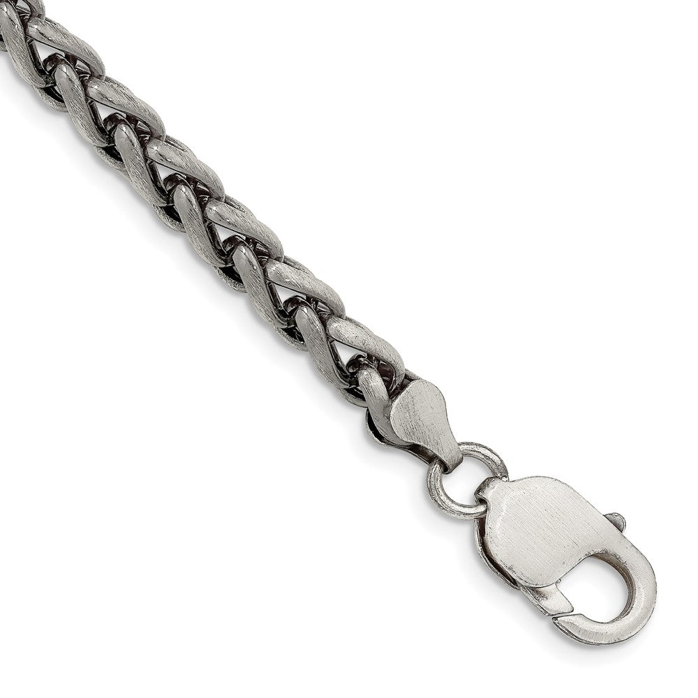 Sterling Silver Antiqued 6mm Round Spiga Chain QFC143-8
